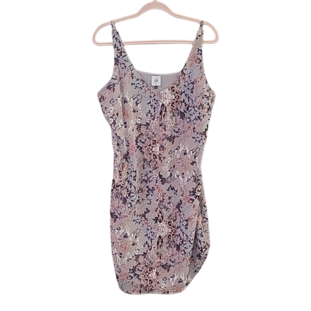 Cabi - Fresco Abstract Print Lined Slip Dress with Pockets - Size M